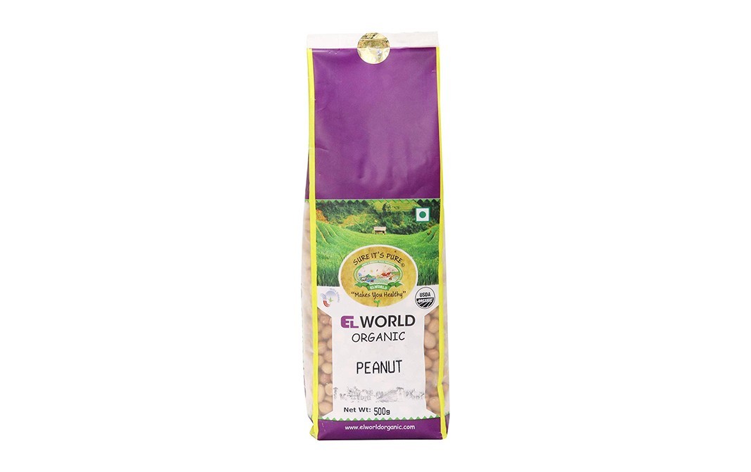 Elworld Organic Peanut    Pack  500 grams